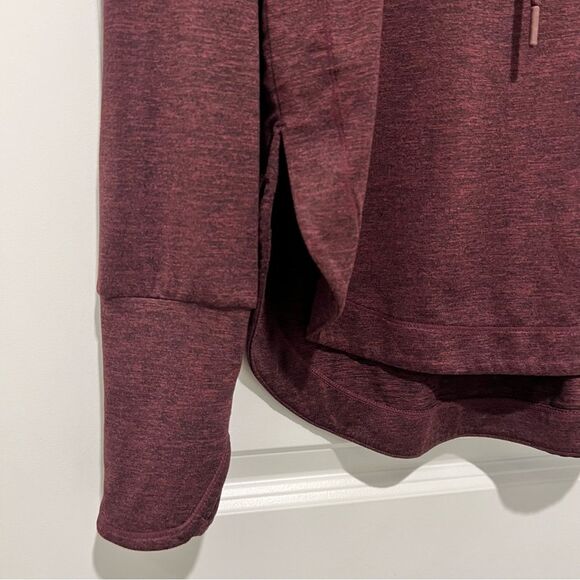Athleta Women's Uptempo Hoodie Sweatshirt in Burgundy Sz. Small Style 382882 - Picture 4 of 11